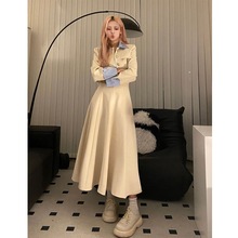 奶杏色显白套装春季西装外套女气质半身裙长短款两件套时尚套装