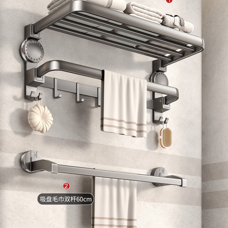 [플래그십 모델] 흡착컵 수건걸이 2종세트 A