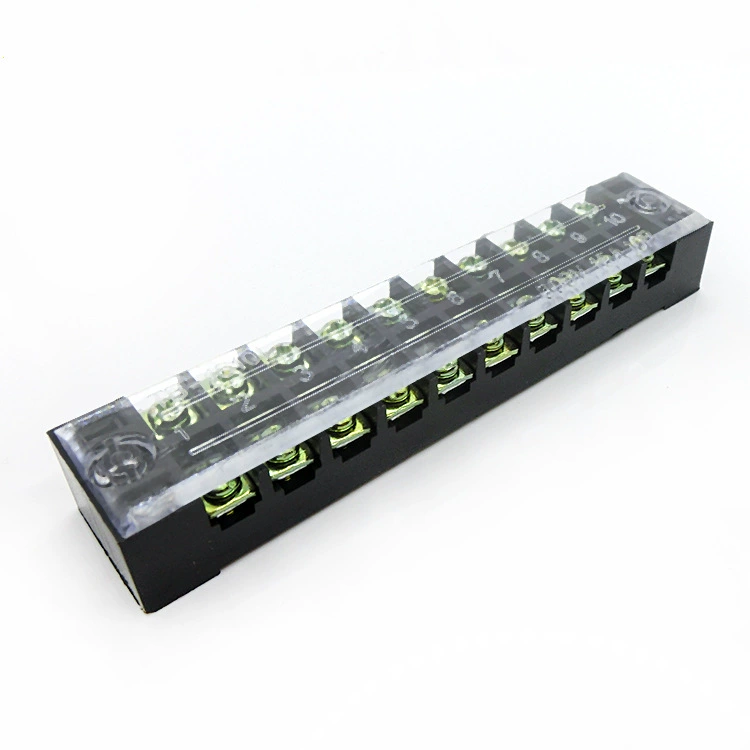 Клеммная колодка проводная TB1510, фиксированная, соединение из железа/меда, ряд 10-пин