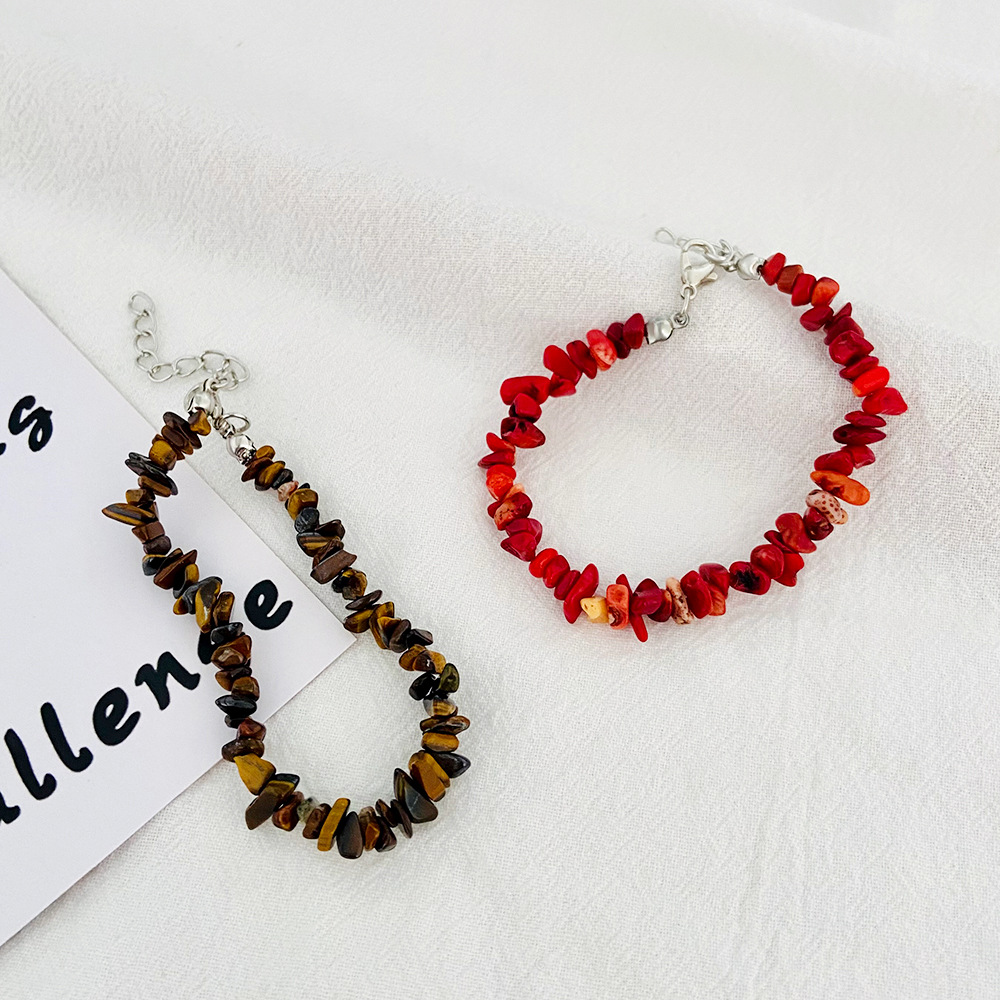 Vacation Geometric natural stone Tassel Bracelets