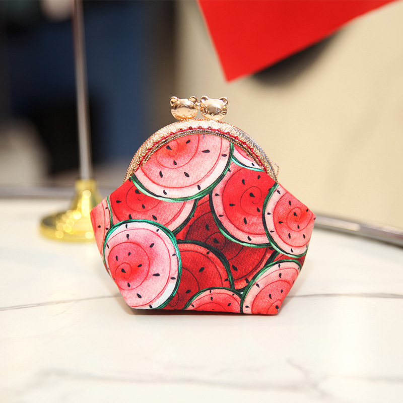 Bolsa de material de bordado bricolaje hecho a mano 8,5 boca Bolsa de Oro patchwork bolsa antigua bolsa transfronteriza inglés gato bolsa de almacenamiento