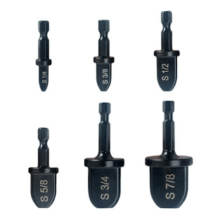 L6Y 6Pcs Three/Hexagonal Handle Pipe Expander Air Conditioning Copper Pipe Expander Electric Drill Pipe Expander Pipe Mouth Expansion