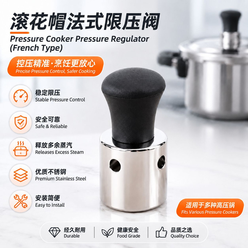 Pressure Cooker Accessories: Pressure Cap, Pressure Limiting Valve, Pressure Relief Valve, Universal Pressure Cooker Replacement Parts