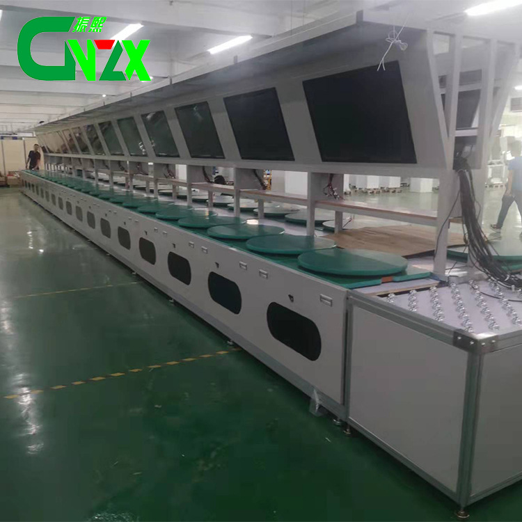 深圳东莞设备厂家生产终端自助服务器倍速链手推组装装配生产线