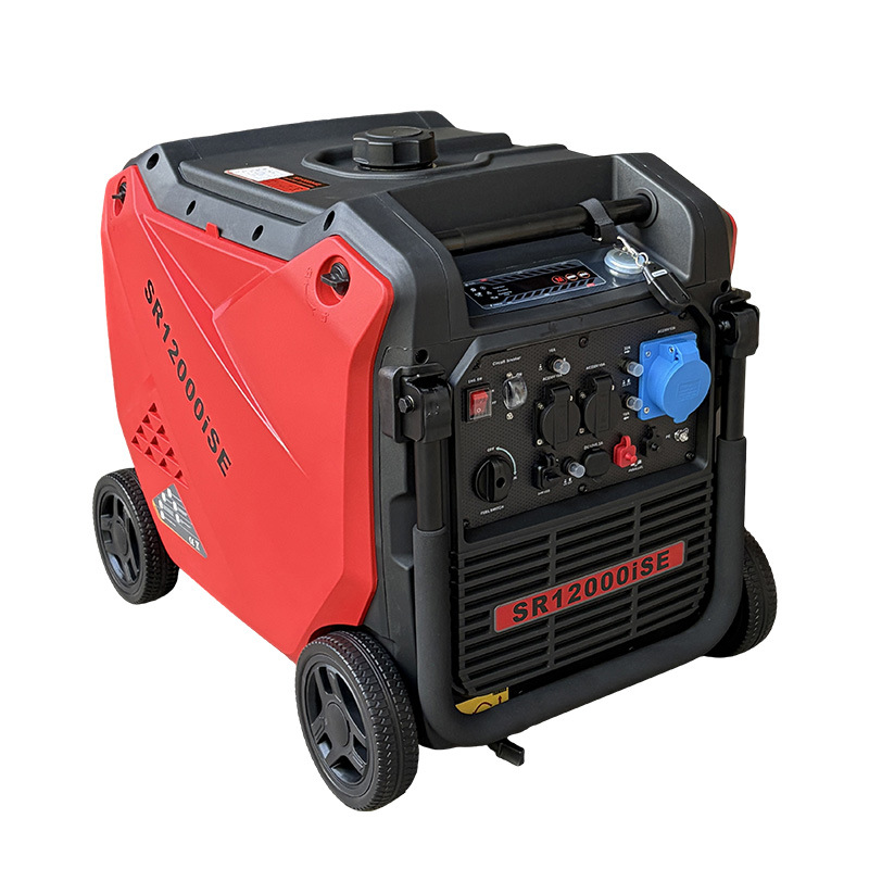 9kW gasoline generator 220V small outdoor portable low-noise inverter emergency backup with wheels