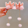 Cute children's hairgrip with tassels for ears, Hanfu, hair accessory, hairpins