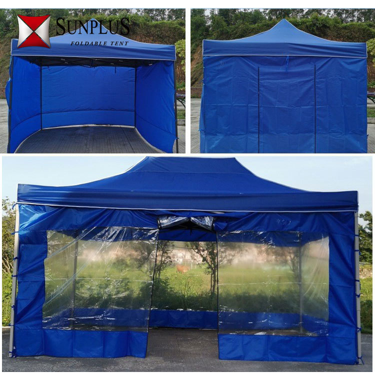 Advertising tent, warm outdoor square canopy with manual roll-up side panels, extra-thick design&mdash;perfect for banquets, windproof, car shelter, and foldable&mdash;wholesale available