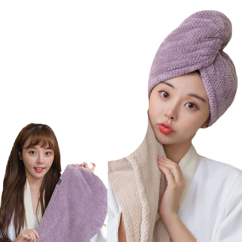 干发帽女加厚超强吸水速干包头毛巾擦洗头干发巾新款双层浴帽|undefined