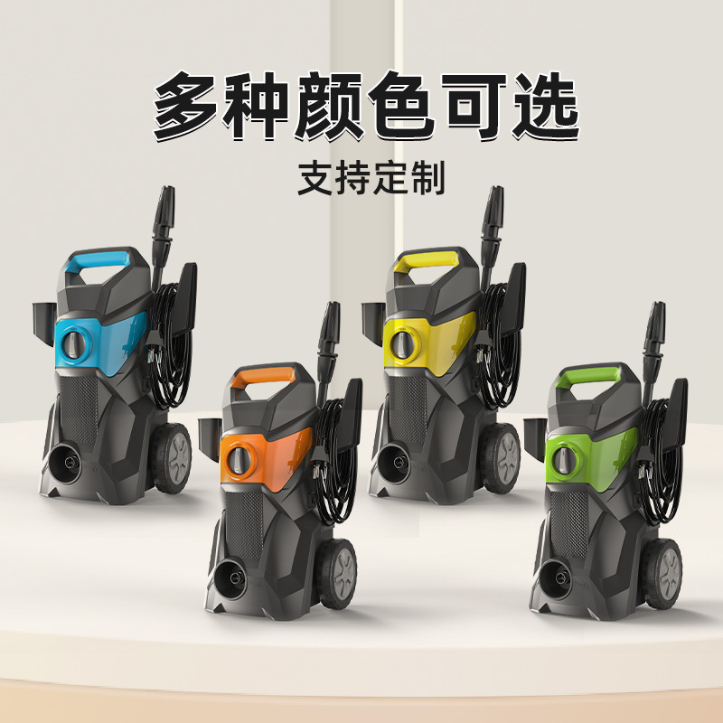 Factory Direct Sales Car Washing Machine High Pressure 220V Household Car Washing Artifact Portable Water Gun Brush Car Pump Fully Automatic Cleaning Machine