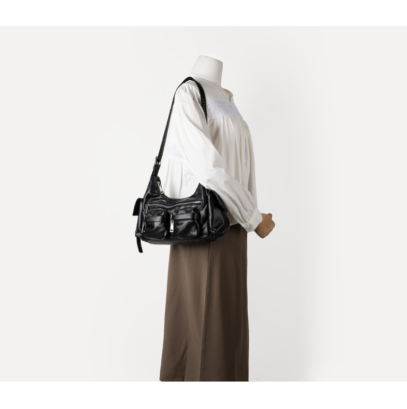 Hõbedane crossbody õlakott naistele stiilne ja mitmekülgne_voghion.com