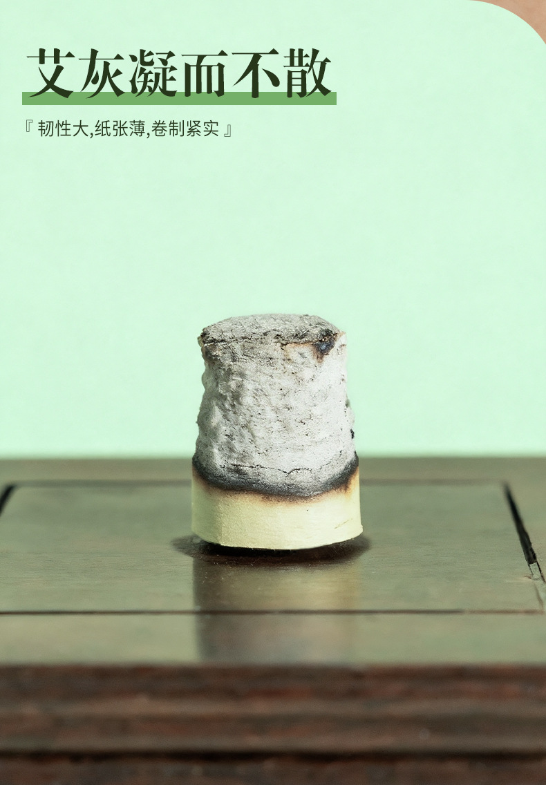 Qichun Aged Mugwort Moxa Cones 3 Year Chen Ai 54 Pieces for Moxibustion in use