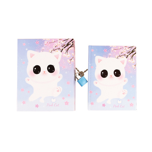 Creative Cartoon Diary Student Cute Password Notebook Locked Boxed Notebook Children's Gift Ledger