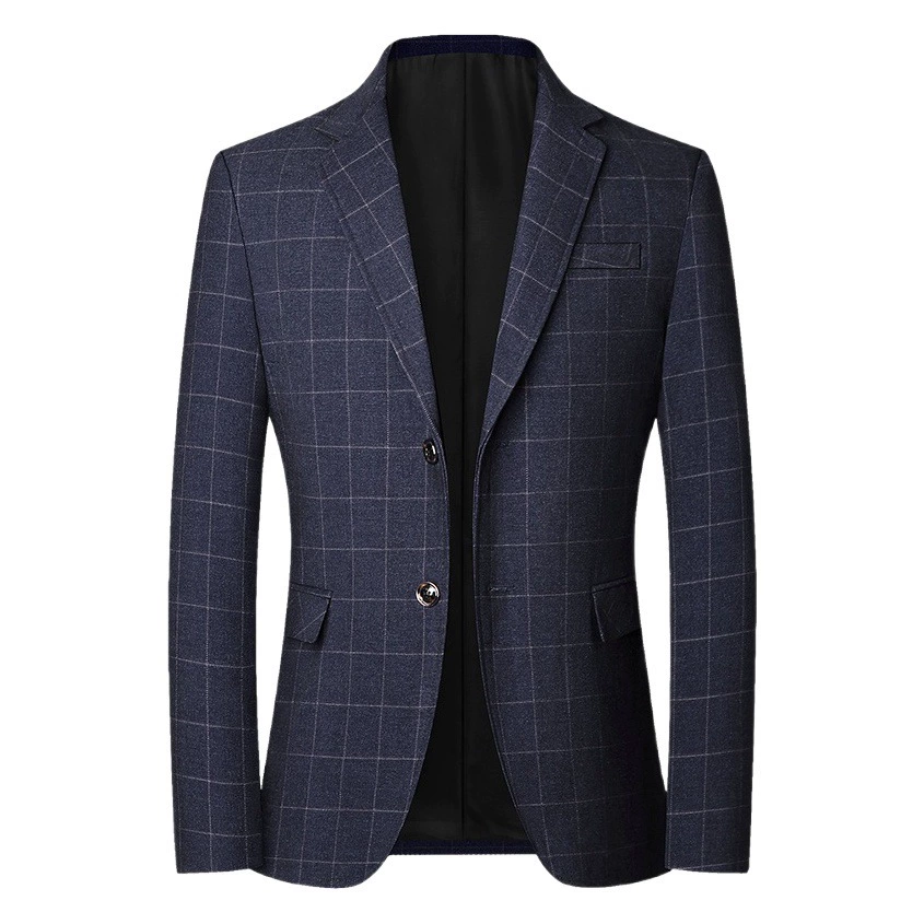 Весна и осень, новый костюм, мужской деловой повседневный мужской цельный костюм среднего возраста, без глажки, папочка, цельная доставка