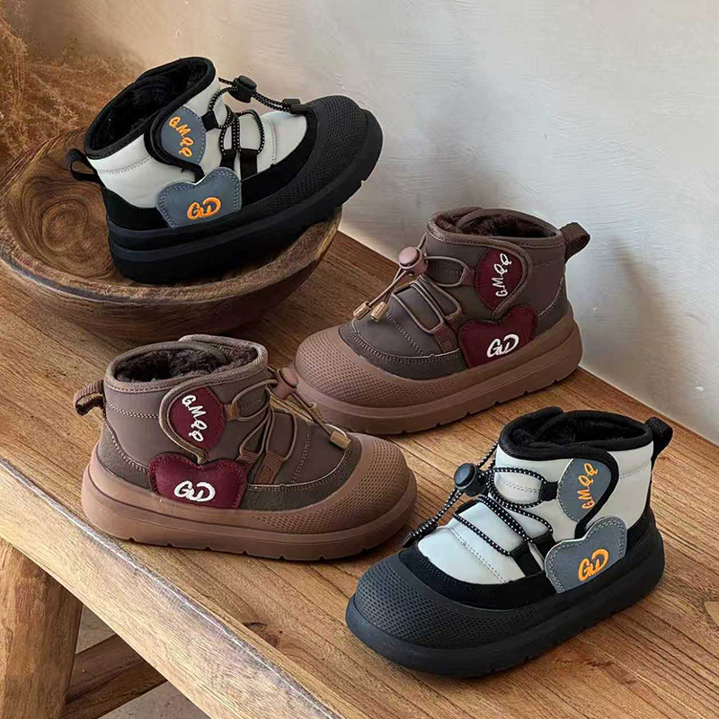 Children's Snow Boots 2026 Winter New Model for Boys and Girls, Fleece-Lined, Thickened, Soft-Soled, Warm, Comfortable, Non-Slip, Large Cotton Boots