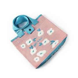 厂家定制针织包针织提花流行手提包ins包女士手机包编织包包