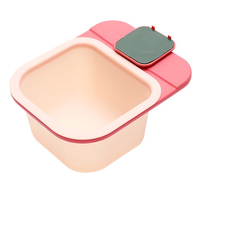 Cubo de basura giratorio de escritorio multifuncional Cocina Mini caja de almacenamiento ocultos caja de basura Cubo de residuos vegetales