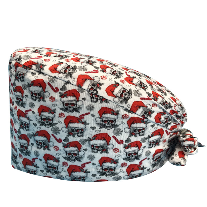 Sombrero de flores de algodón con estampado de dibujos animados, toalla absorbente para el sudor, sombrero de estudio médico, sombrero de enfermera UCI, envío directo de AliExpress