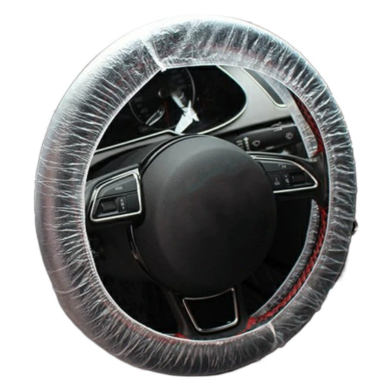 Ремонт и обслуживание автомобилей Одноразовая крышка рулевого колеса ремонт авто 4S магазин анти-Грязная пластиковая крышка пылезащитный чехол ручка Сумасшедший захват