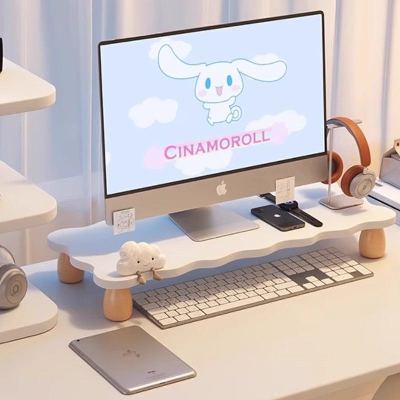 Computer Heightening Rack, Widened Computer Storage Rack, Desktop Heightening Rack, Dormitory Desktop Heightening Table, Laptop Storage Rack