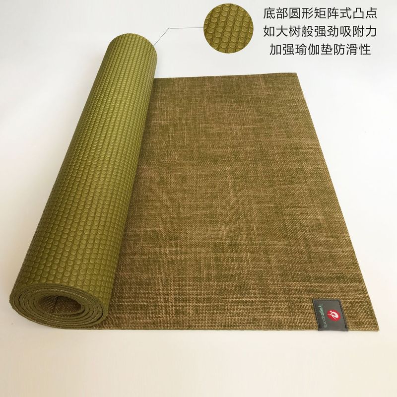 アマニクッションnaturaljute yoga mat環境保護天然黄麻布ヨガフィットネスマットはロゴを決めることができる|undefined