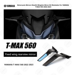 オートバイ改造アクセサリーヤマハ TMAX 560 2022-2024 固定風ウイングバックミラークロスボーダー専用