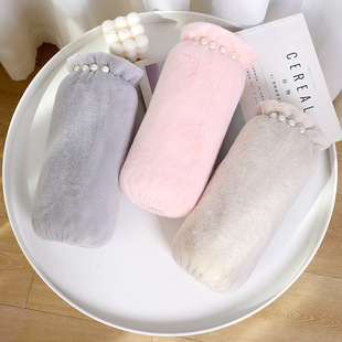 [Yhi] Winter Thickeneded Pure Color Pearl Long Plush Sleeves for Women, Short Optional Color Warm Sleeves Wholesale