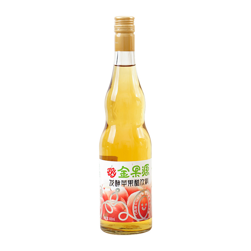 진궈위안 공장 양조 발효 사과 식초 음료 병 680ml 통 상자 사과 주스 음료 도매