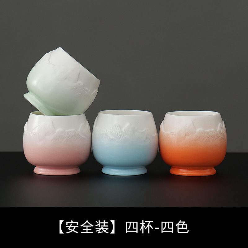Guochao Qianli Jiangshan ティーカップとワイングラス ギフトボックス 父の日、端午節、長老、教師へのギフトギフトセット|undefined