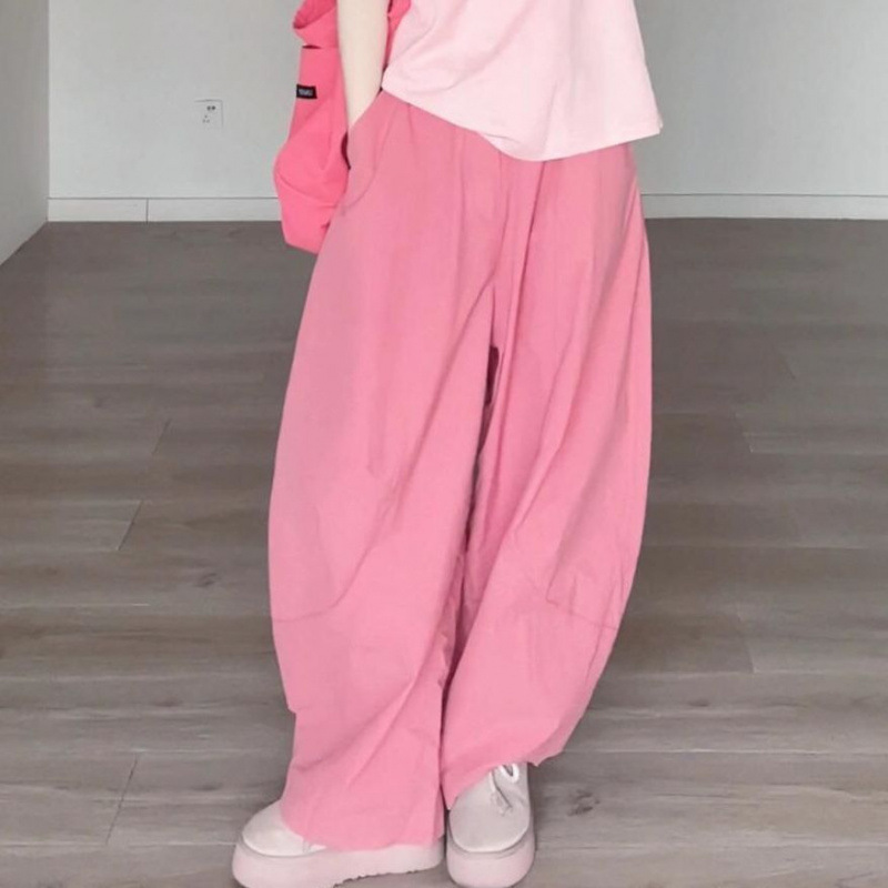 ファットmmプラスサイズ婦人服スーツ2024夏ドーパミンカジュアルスーツTシャツワイドレッグパンツ小柄な2点セット|undefined