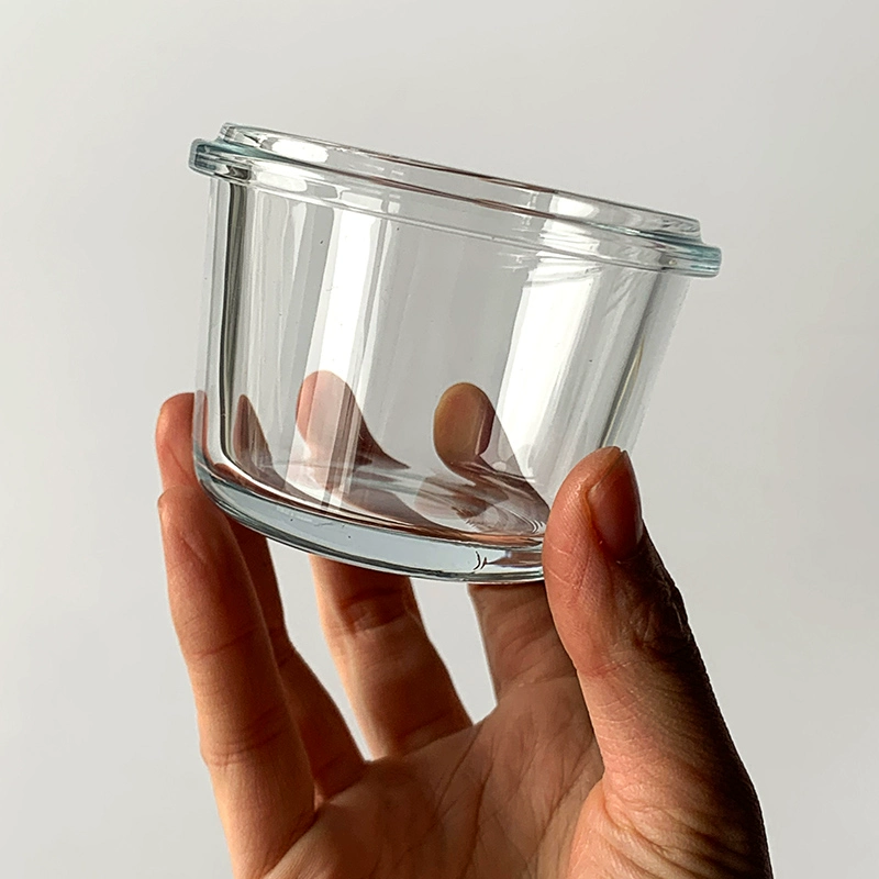 Герметичная банка из боросиликатного стекла, детская маленькая миска для еды, высокотемпературный нагрев, холодильник, замороженный вентилятор