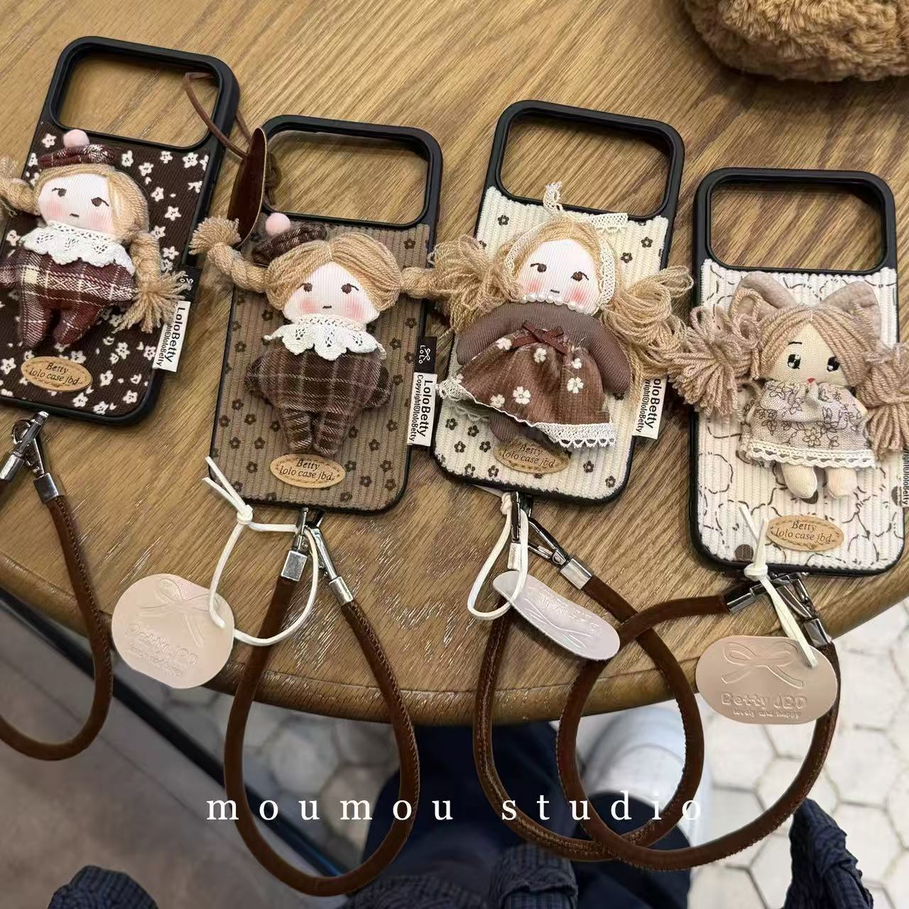 秋冬立体公仔娃娃链条适用iPhone17promax苹果16手机壳15新款14女