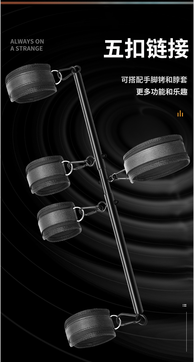 Metal Handcuffs Set with Contrasting Color Design for Adult Couples — detail image 3