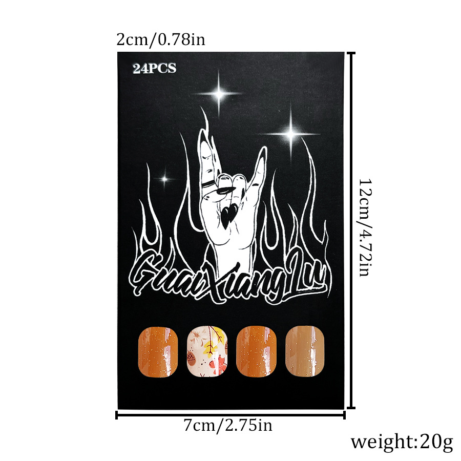 Short Bright Face Square Armor Cute Gentle Floral Solid Color Glitter Gleam Pressing Manicure for Women 24 Pieces_voghion.com