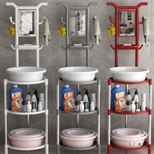 脸盆架落地式洗脸盆架子落地家用农村脸盆置物架镜子防水洗脸架