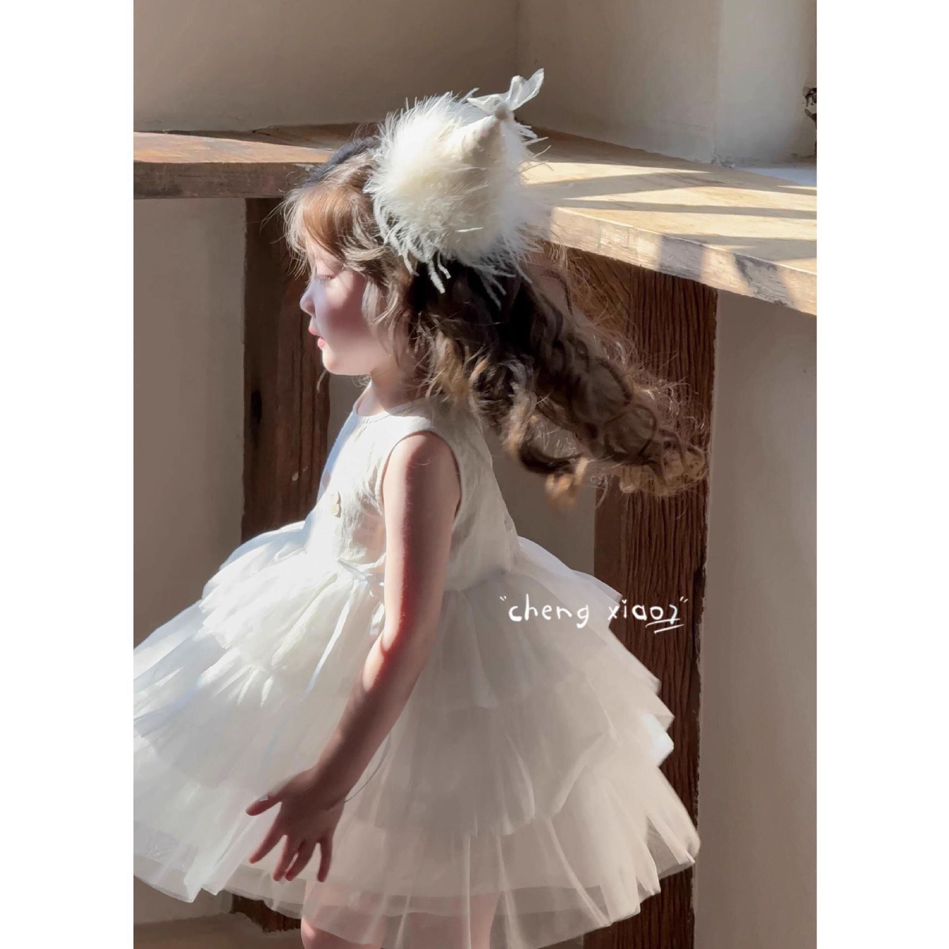 Vestido de siete niñas con limón salado, ropa de verano para niños, nueva falda de cumpleaños, falda de gasa para niños, falda de princesa, falda de pastel para niñas