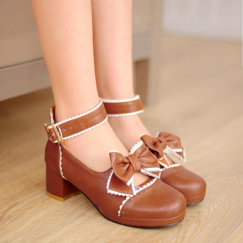 Jk Small Leather Shoes Kidsren's High Heels 2021 New Fairy Kidsren Primary School Students 11 Years Old 9 Years Old Girls' Shoes Spring & Fall Styles