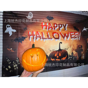 2025 Cross-Border New Halloween Banner Customization Amazon Temu Party Decoration Flag Background