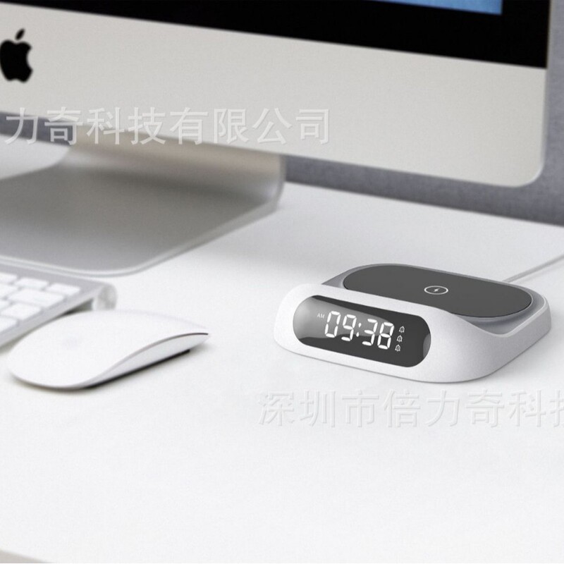 Qi wireless charging alarm clock wireless charging powerqi times Liqi wireless charger