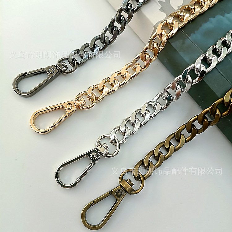 Luggage accessories chain bag chain Fuya DIY woven bag chain strip bag chain belt metal bag chain aluminum chain