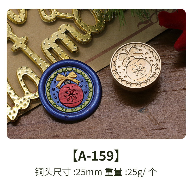 Color europeo fuego pintura sello nuevo Navidad Serie 2 cobre cabeza vacaciones cumpleaños regalo sobre de embalaje tarjeta felicitación