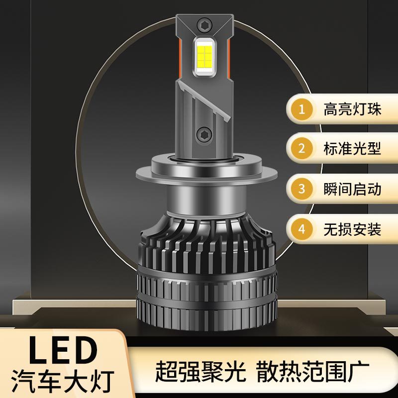 汽车大灯/60W/单只/3750-55进口灯珠/6000色温/6500LM