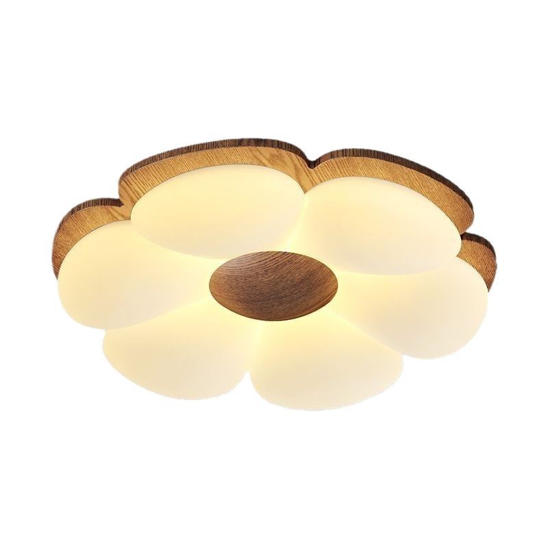 [Estrictamente seleccionado] Habitación de lámpara de techo de flores creativas de estilo antiguo, habitación de niños retro francés, LED de espectro completo cálido