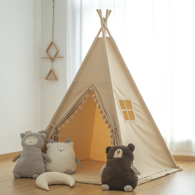小树芽儿童印第安帐篷宝宝玩具屋小女孩公主房室内游戏屋儿童帐篷