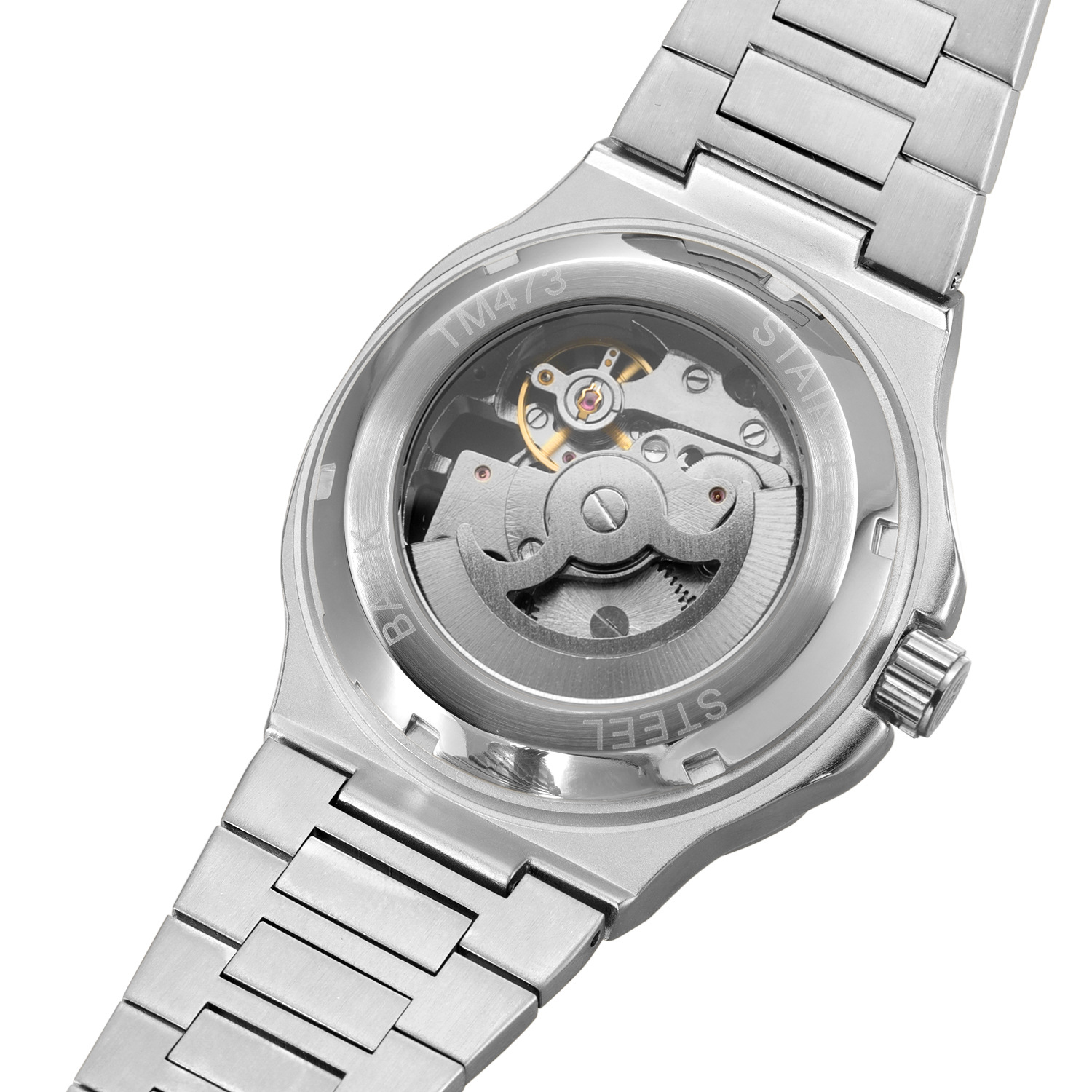 Men's Automatic Mechanical Watch European Style Hollow Design_voghion.com