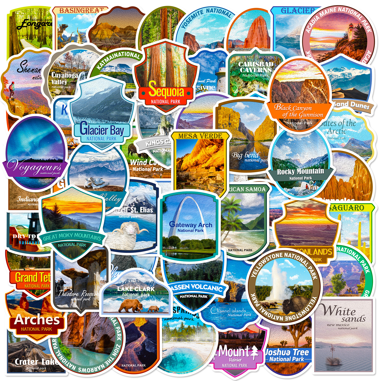 World Landmark Poster Stickers collection image