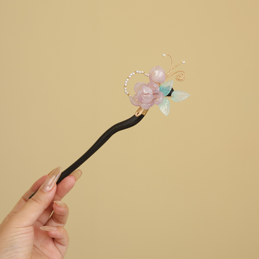 A925 나무 머리핀