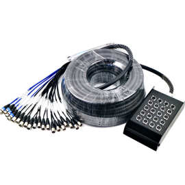 20路多通道音频卡侬信号线接线盒20缆线舞台灯光多芯XLR线演出线