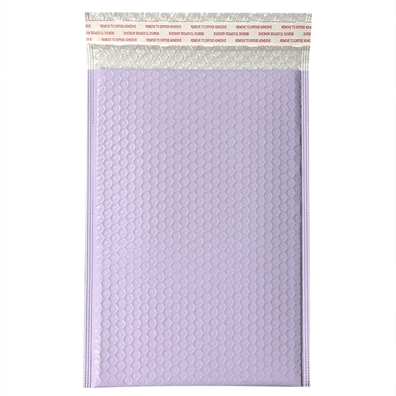 Bolsa de regalo de bolsa de burbuja de película coextruida púrpura al por mayor bolsa de joyería de ropa de color caramelo fabricante de bolsa expreso