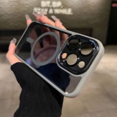 メタルレンズ対応 Apple 17 携帯電話ケース 磁気ワイヤレス充電 iPhone16 全面保護 15ProMax 保護カバー