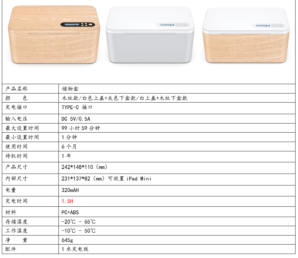 LOCK04储存盒锁参数